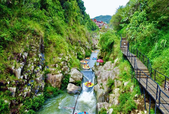 【联票】五指山红峡谷漂流+五指山热带雨林风景区门票